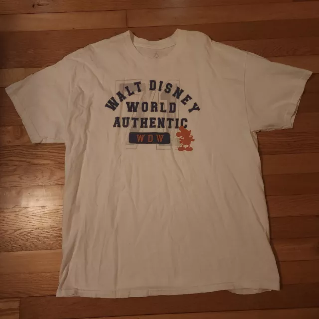 Walt Disney World T Shirt Vintage Mens XL Hanes White Mickey Mouse