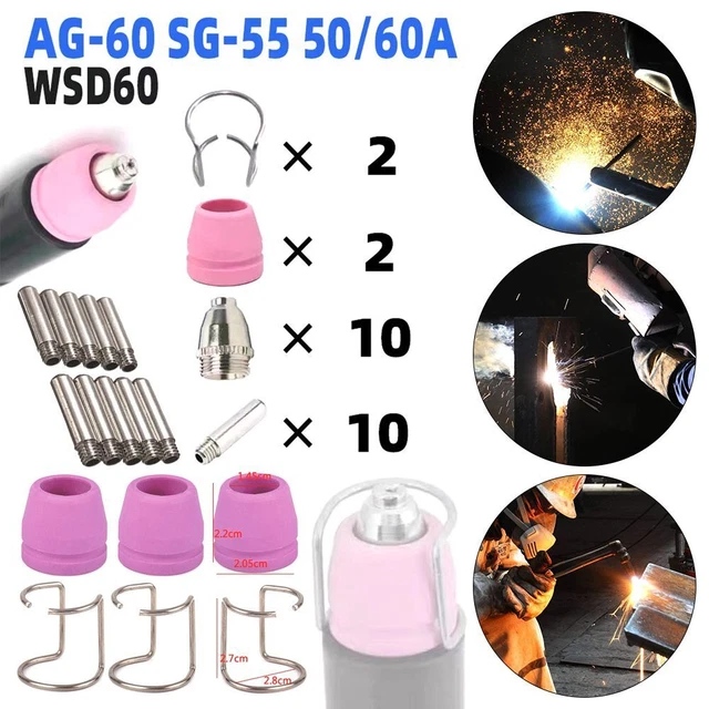 Kit assemblaggio torcia di saldatura elettrodo esteso AG-60/SG55 CUT60 LGK60 ugello