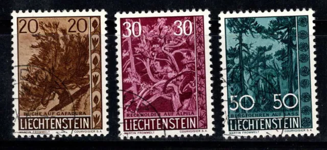 Liechtenstein 1960 Mi. 399-401 Gestempelt 100% Bäume, Flora