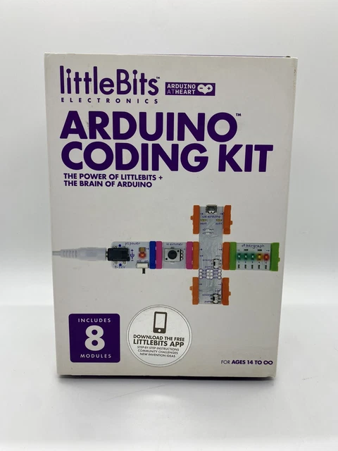 LITTLE BITS ARDUINO CODING KIT 8 Modules - NEW OPEN BOX - COMPLETE $39. ...