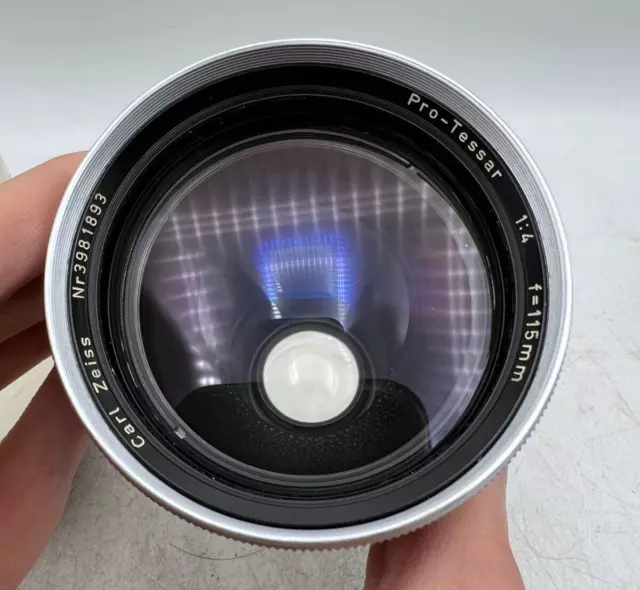 Carl Zeiss Pro Tessar 115mm F4 Contaflex Mount Lens For Contaflex Cameras