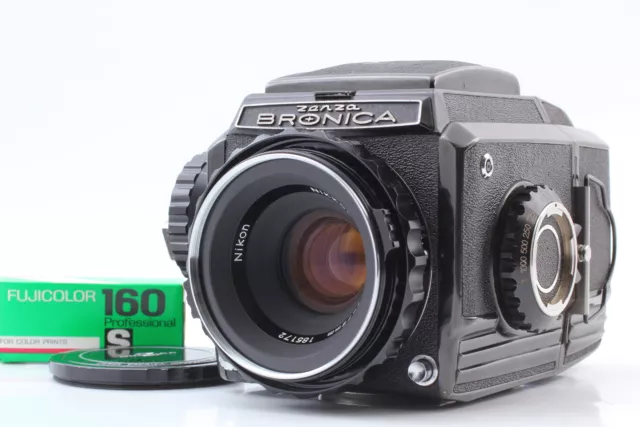 Late Model [Near MINT] Bronica S2 Black Film Camera Nikkor P 75mm f/2.8 Lens JPN