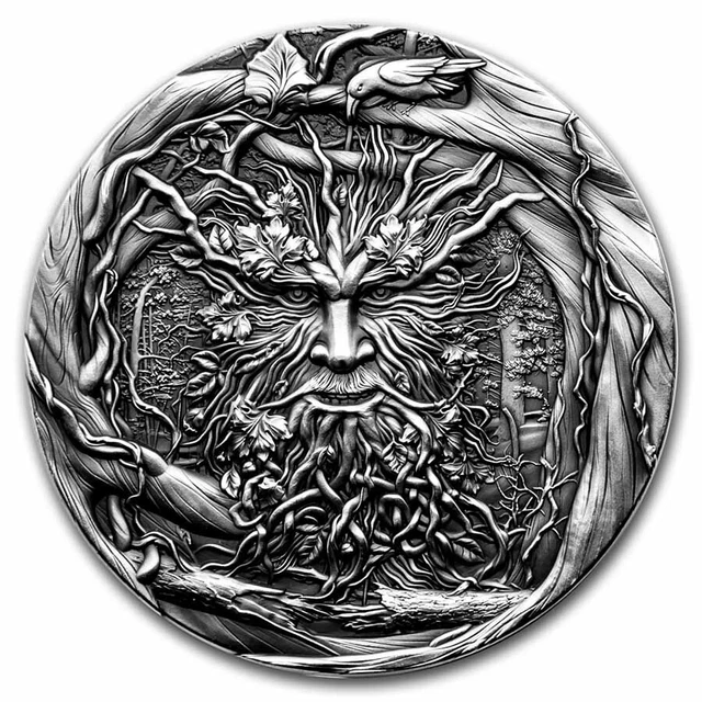 2021 Niue 2 oz Antique Silver The Spirit Of The Forest - SKU#242279