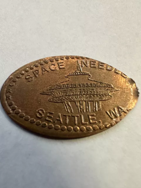 Space Needle Seattle, WA Elongated Smashed Penny Coin