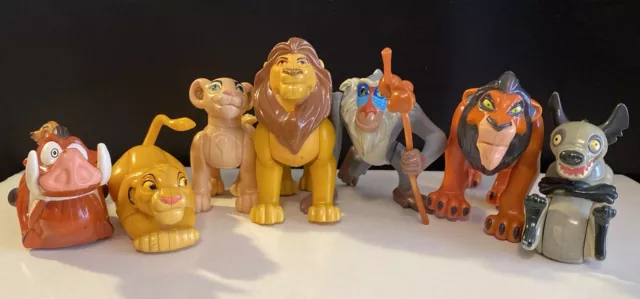 Disney Lion King Happy Meal Toys Burger King Vintage 1994 Complete Set of 7