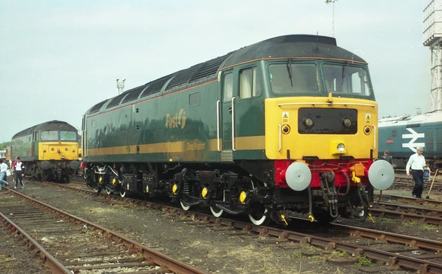 35MM RAILWAY COLOUR negative 47813 FGW green & gold livery Old Oak ...