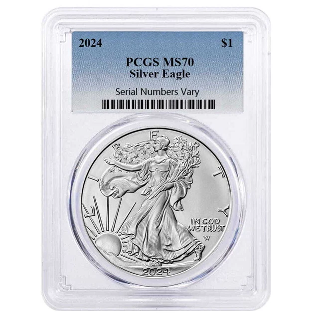 2024 1 OZ Silver American Eagle PCGS MS 70 47.45 PicClick