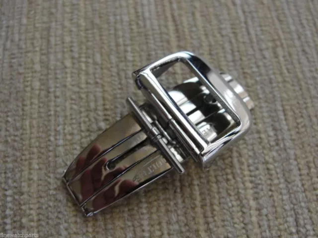 New HQ 316L 18mm Stainless Steel Silver Deployment Buckle-Clasp Fit JLC Strap 2