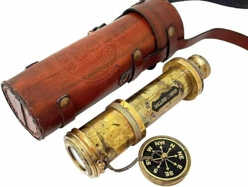 Telescope | Brass Made | Glass Optics and High Brass Nautical - Functional new