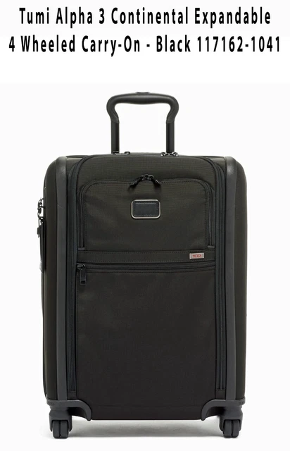Tumi Alpha 3 Continental Expandable 4 Wheeled Carry-On - Black 117162-1041