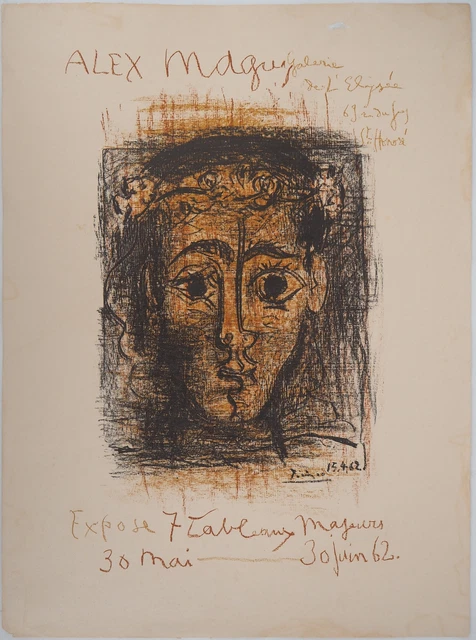 Pablo PICASSO - Alex Maguy, 1962 - Lithographie originale signée
