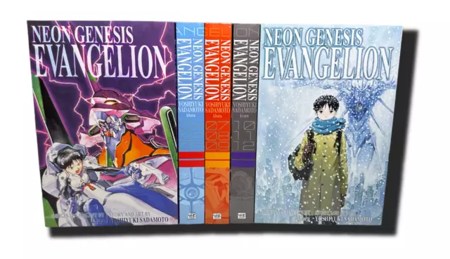 NEON GENESIS EVANGELION 3 in 1 Volumes 1-5 (1-14) Complete Manga Set - Neon Genesis Evangelion Manga Box Set English