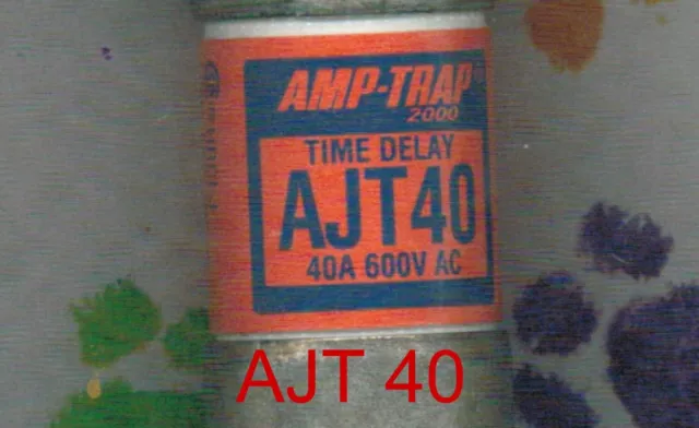 New Shawmut Amptrap Ajt40  Fuse Ajt   40 Amp 600 Volt