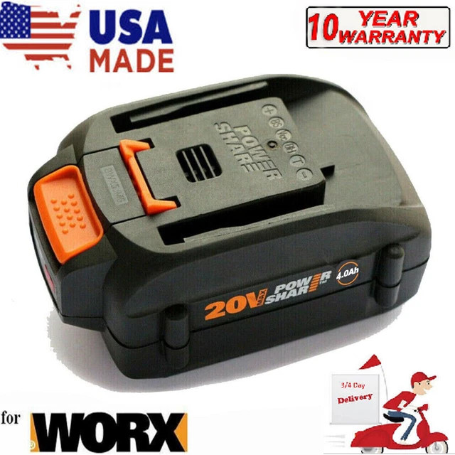 4.0AH 18V/20V Li-ion Battery For Worx WA3512 WA3512.1 WA3525 WA3520 Rockwell RW9 4.0AH 18V/20V Li-ion Battery For Worx WA3512 WA3512.1 WA3525 WA3520 Rockwell RW9