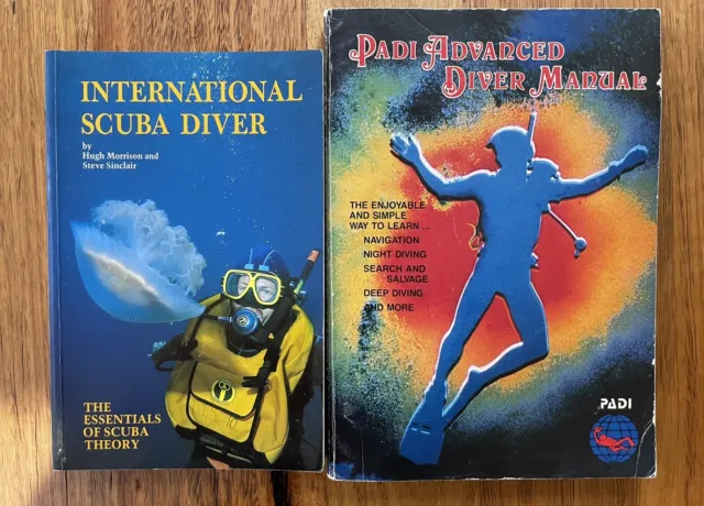 Padi Advanced Diver Manual & International Scuba  diver Essentials Scuba Theory