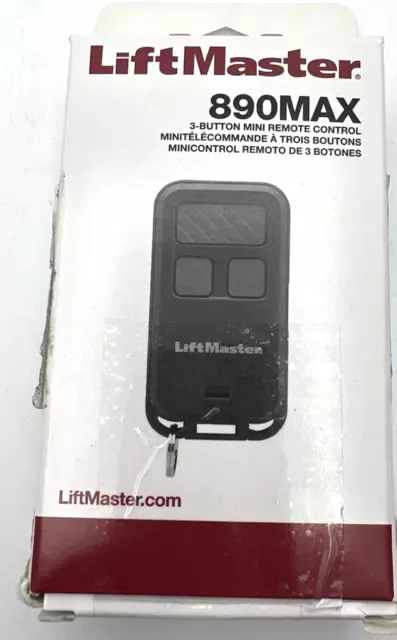 Liftmaster 890Max 3 Button Mini Keychain Remote Control Garage Door Opener