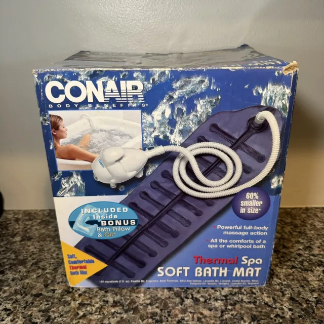 Conair Body Benefits Thermal Spa Soft Bath Mat Body Massage Whirlpool  MBTS2N 