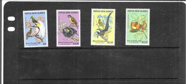 PAPUA NEW GUINEA 2008. Birds Of Paradise Set. Mint Full Gum. As Per ...