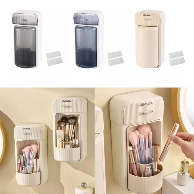 Rotating Makeup Brush Holder With Lid Perfume Shelf Cosmetic Storage Box  Home