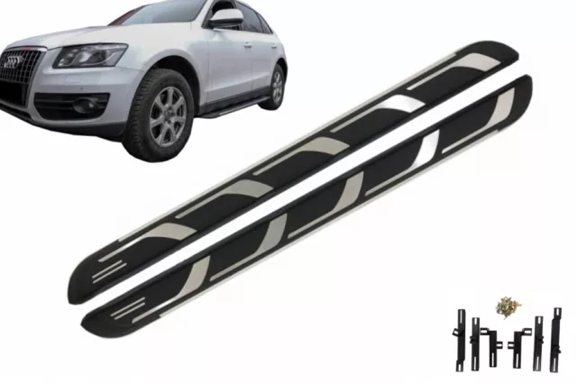 Estribos Pasos laterales para Audi Q5 8R 2008-2016 Antideslizante KITT Look