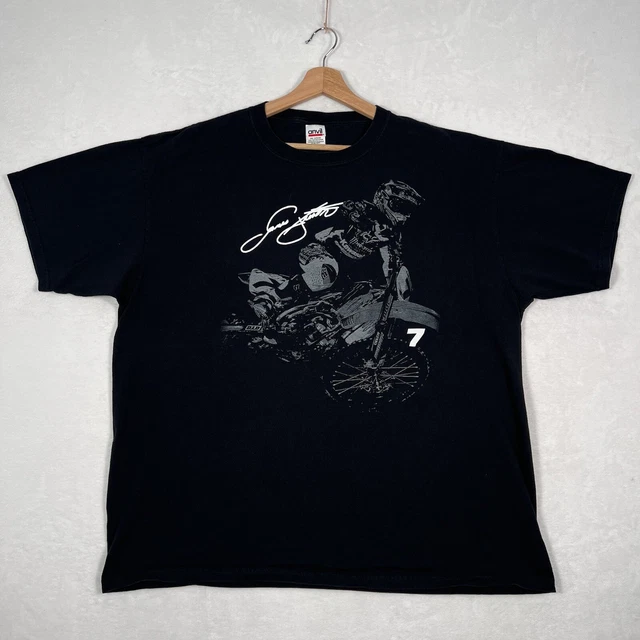 James Bubba Stewart #7 Vintage Motocross Shirt Mens 2XL Fox Kawasaki Autographed James Bubba Stewart #7 Vintage Motocross Shirt Mens 2XL Fox Kawasaki Autographed