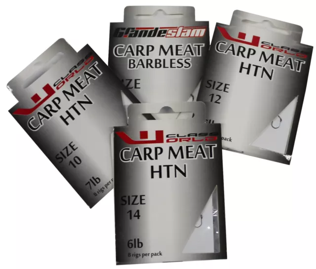 MEAT CARP -20''- BARBLESS - HOOKS TO NYLON - FOR COARSE FISHING  From£1.03p PACK