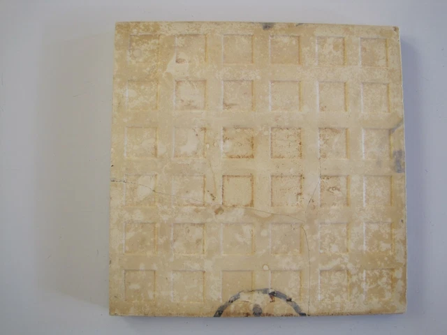 ANTIQUE 6" VICTORIAN MINTONS CADUCEUS DESIGN WALL TILE c1868-1900 3