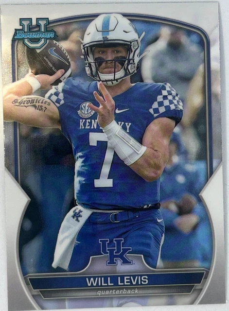 WILL LEVIS 2022 Bowman U Chrome RC #5 Tennessee Titans/Kentucky Wildcats