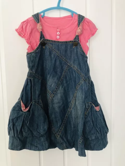 M&S Mini Boutique baby girl outfit (dress & top) age 12-18 months (1-1.5 years)