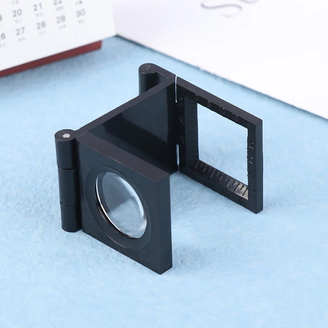 Microscope Folding Magnifier Stand Loupe With Scale Magnifying Glass Tool LEI