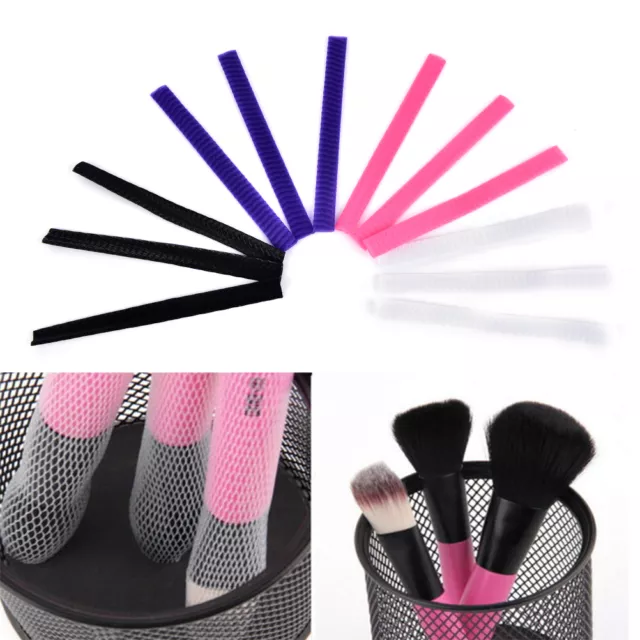 30x Cosmetic Make Up Brush Pen Netting Cover Mesh Sheath Protectors Guard jo*PN