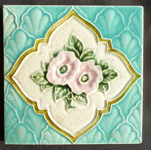 English Majolica Tile.T & R Boote.