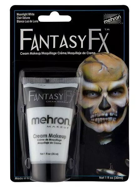 Mehron Fantasy FX Moonlight White  Makeup Face Paint (30ml) Pk 1