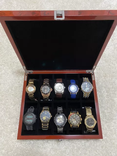 Große Uhren Sammlung Automatik Und Quarz Uhren Konvolut Inkl Uhren Box