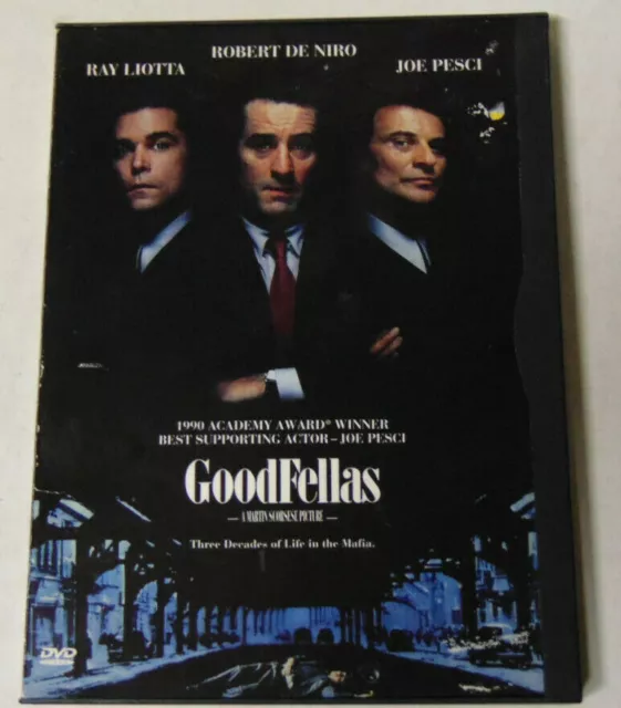 Goodfellas DVD Ray Liotta Robert DeNiro Joe Pesci A Martin Scorsese Picture