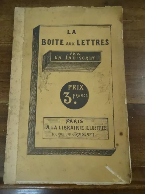 La Boîte aux lettres par un indiscret Delorme Roman Epistolaire