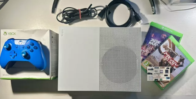 Microsoft Xbox One S 1TB Console - Bianco Completa 2 Giochi