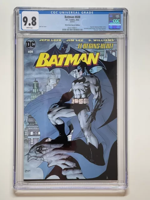BATMAN #608 MCFARLANE EDITION CGC 9.8 NM Jim Lee Hush FRESH SLAB 🍎⭐️🔥 8011