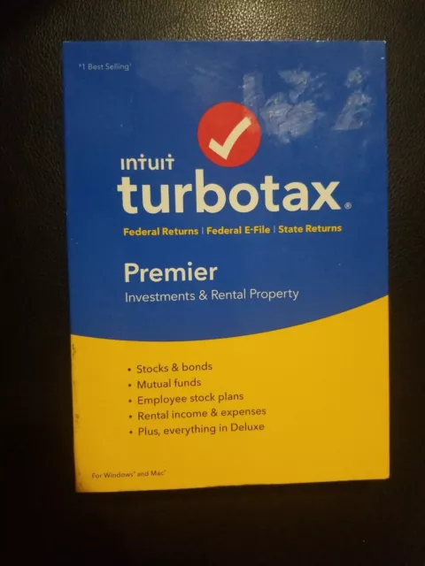 Turbotax 2018 Premier Investments and Rental Property Federal & State Returns