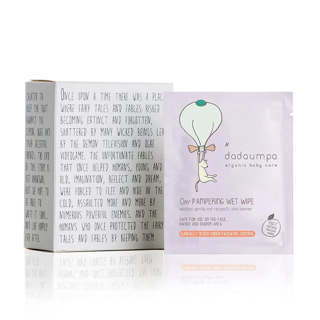 Dadaumpa Box Of 8 Individually Wrapped Sensitive Baby Wet Wipes, with...
