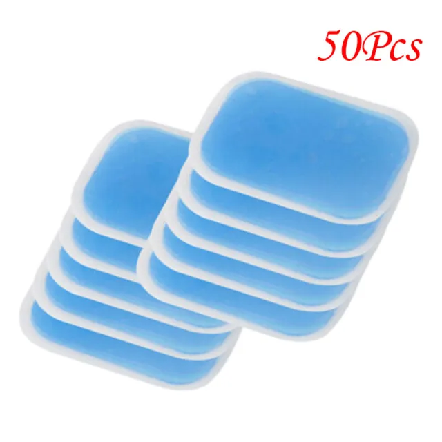 50PCS Replacement Gel Pad Conductive For ABS EMS Muscle Stimulator Training