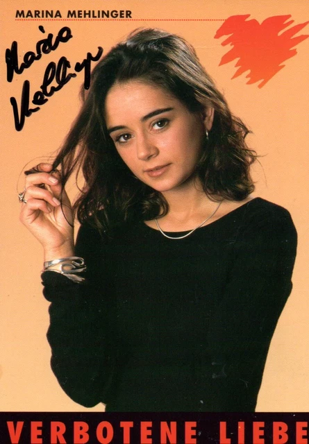 AUTOGRAMM MARINA Mehlinger (Verbotene Liebe) EUR 3,95 PicClick DE