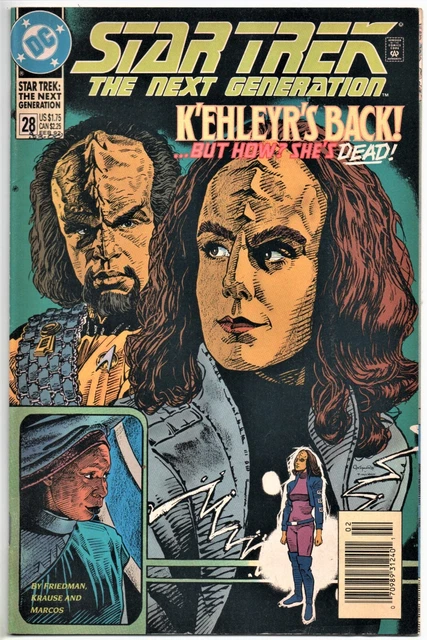 Star Trek The Next Generation #28. Friedman / Krause. Newsstand Dc 1992. 7.5