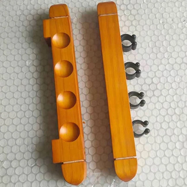 Billiard Pool Pool Cue Racks Wooden Holder 1 Pair 270*30*30mm Functional