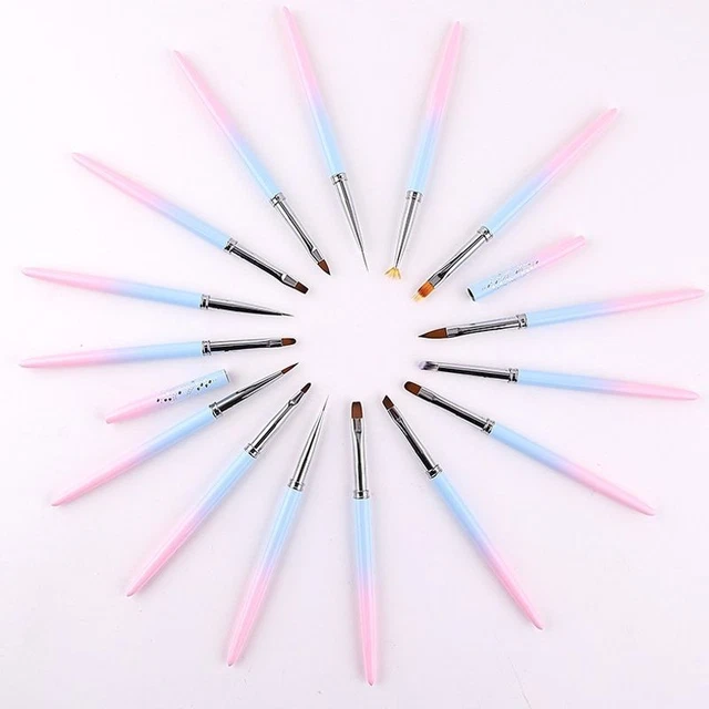 Nail Art Pen Tips UV  Gel Painting Brush Manicure Set Nail Art Tools ql
