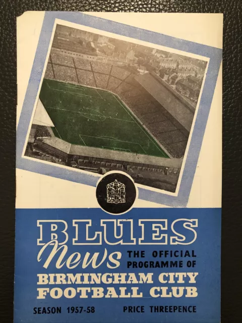 12.10.1957. Birmingham City v Wolverhampton Wanderers (Div 1).