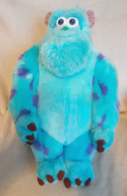 Disney Store Genuine Monsters Inc / University 15" Sulley Soft Plush Teddy Toy