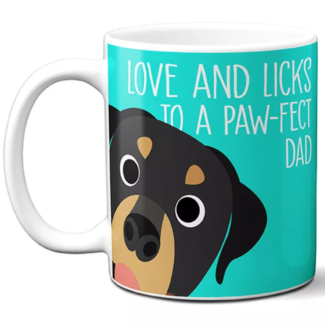 Personalised Rottweiler Mug Pet Cup Fathers Day Dog Valentines Day 2022 CPD50 3