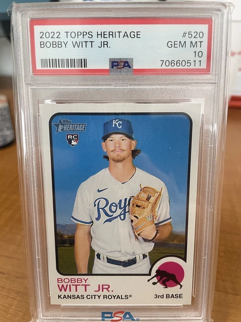 2022 Topps Heritage High Number #520 Bobby Witt Jr. RC Rookie Card