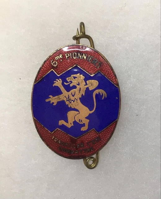 INSIGNE MILITAIRE LIGNE MAGINOT 1930 1940 SECTEUR FORTIFIE DAUPHINE FAB